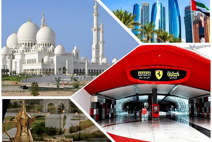 Experience the stunning architecture of the Sheikh Zayed Grand Mosque explore the traditional Heritage Village and enjoy the modern flair of Ferrari World on an unforgettable Abu Dhabi adventure.